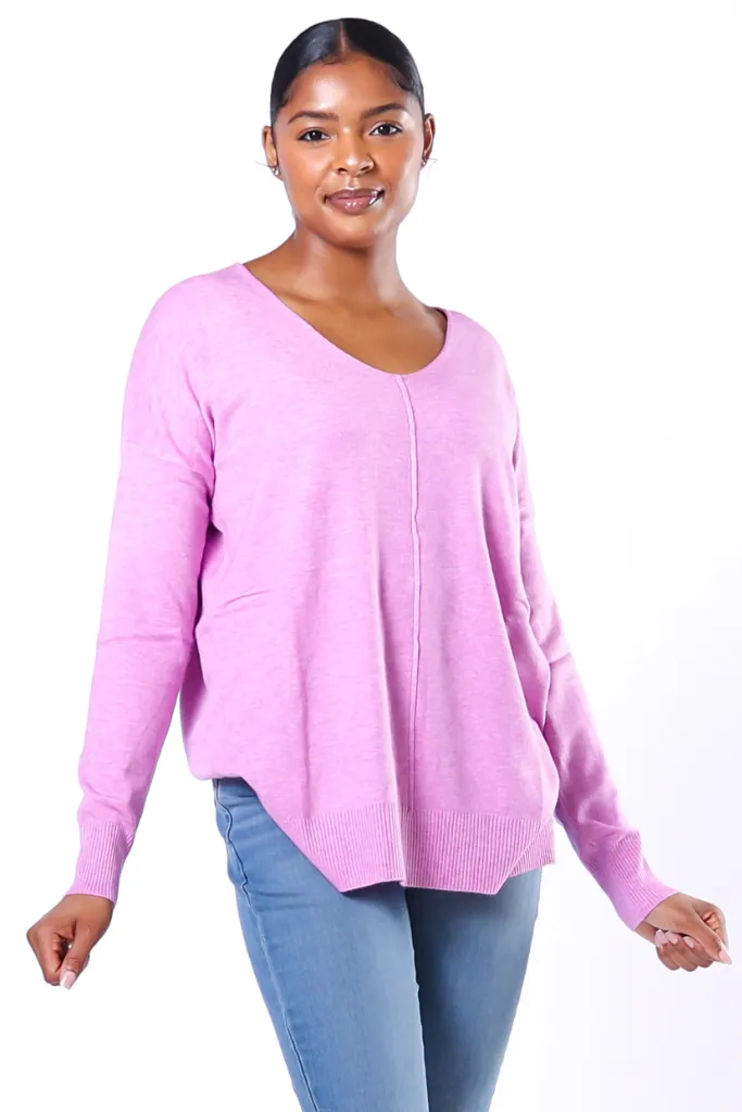 Viscose Front Seam Sweater