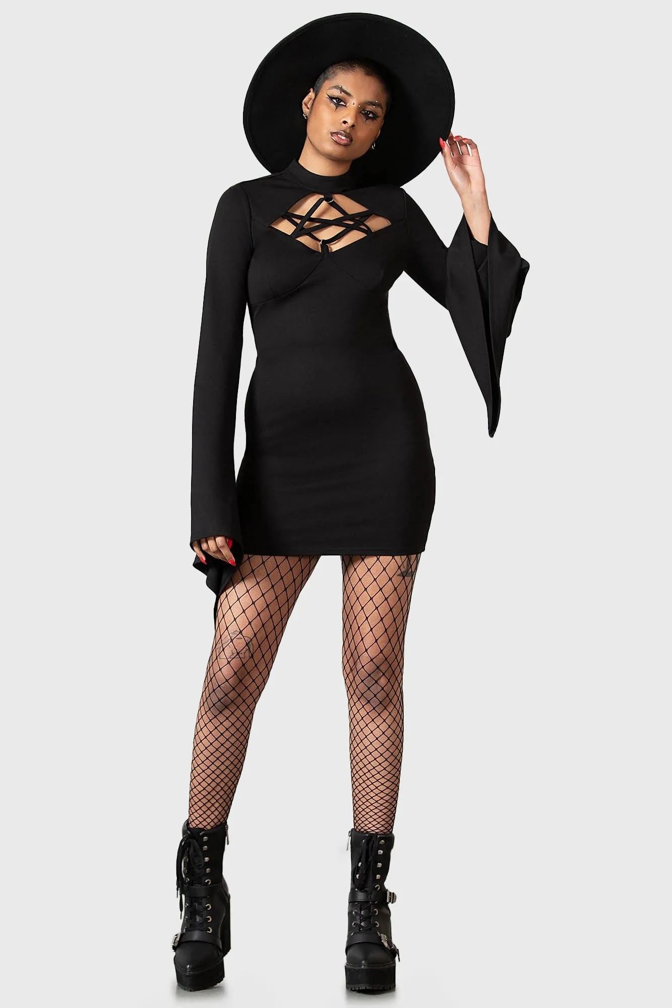 Witchural Long Sleeve Dress