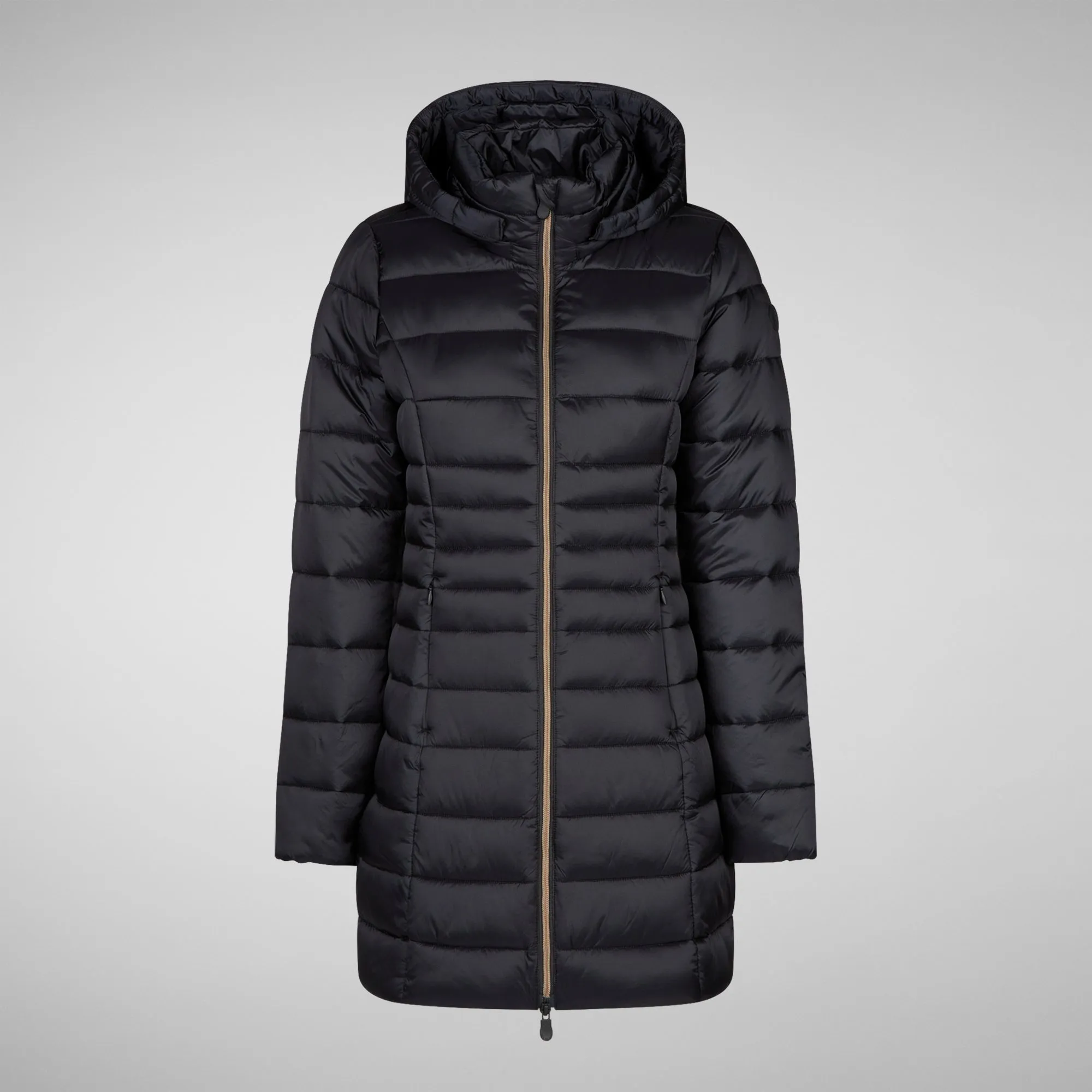 Women's Reese Hooded Puffer Coat in Black