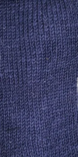 Wool Knit Fleece Lined  Wrist Warmers - Plain Navy