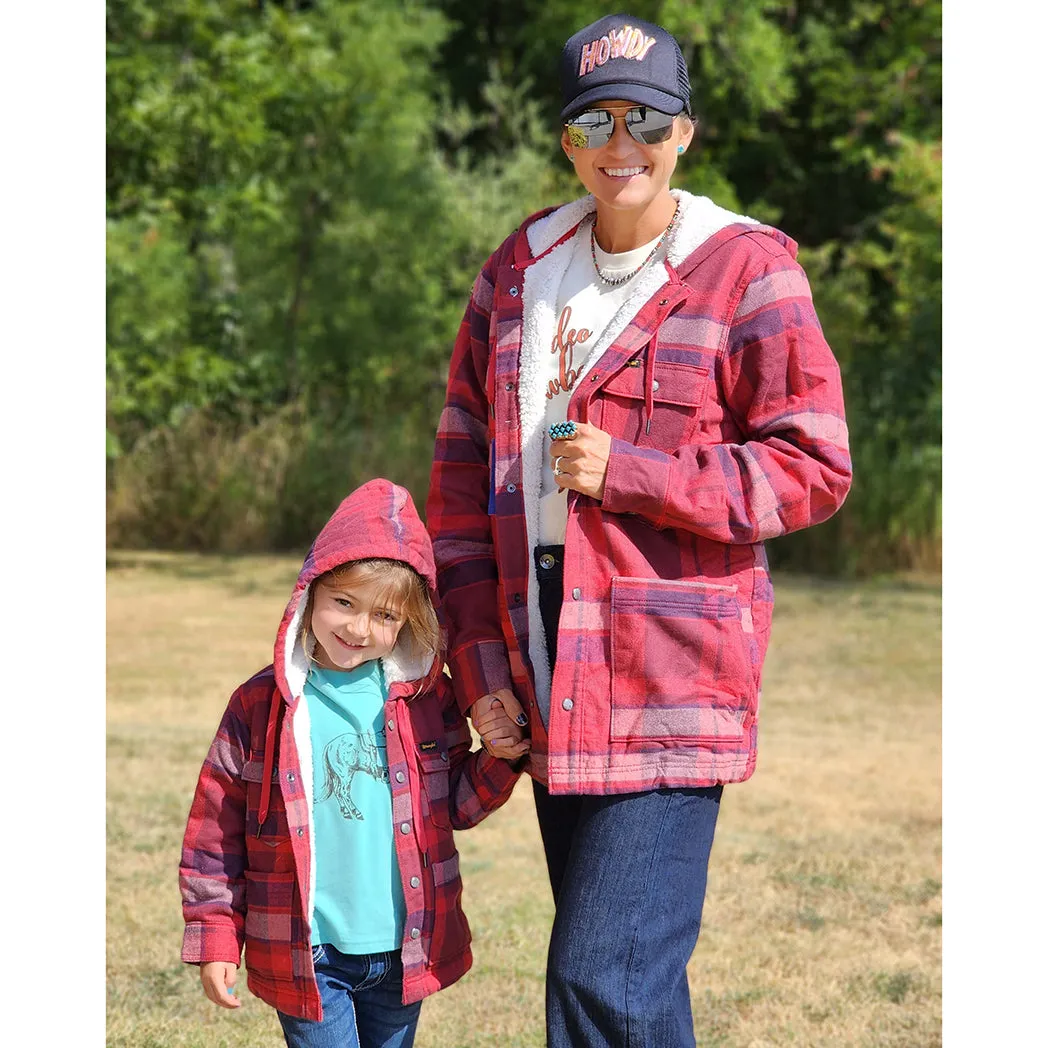 Wrangler Kids Hooded Flannel Jacket