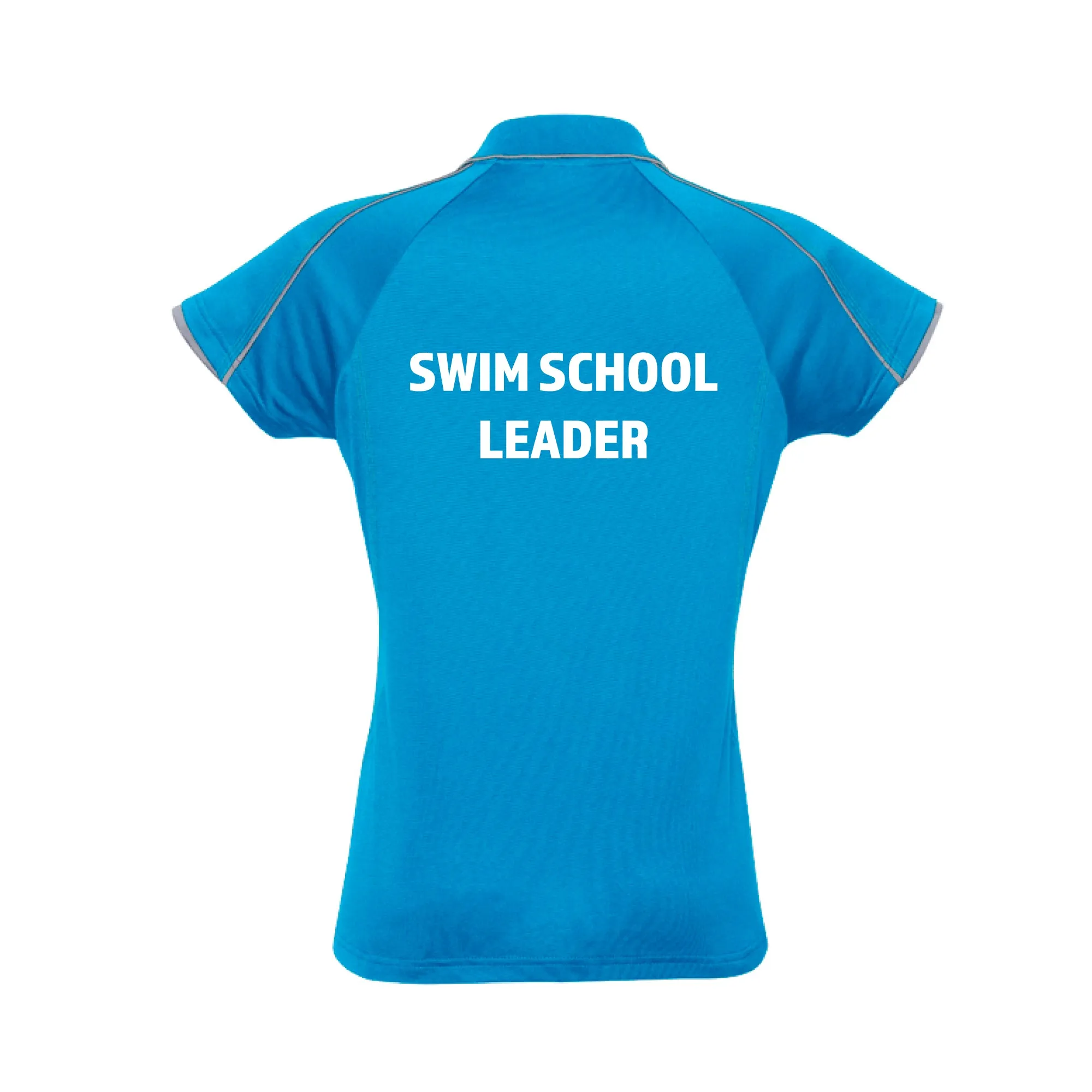 Wyn Active Womens Swim School Polo - Cyan