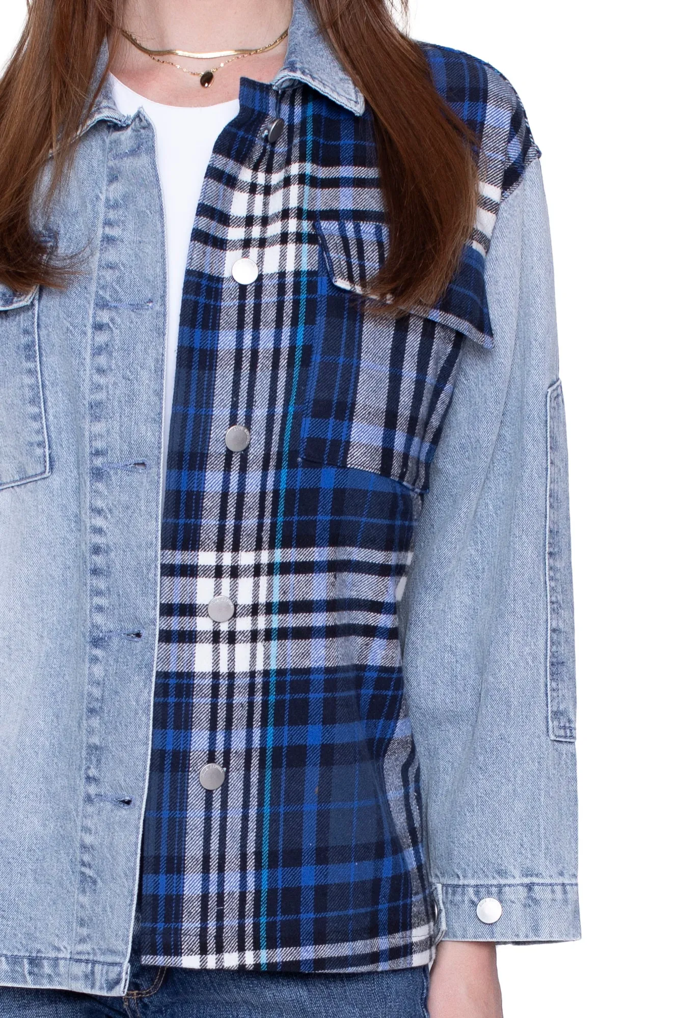 Your Ex Boyfriends Blue Plaid Shacket